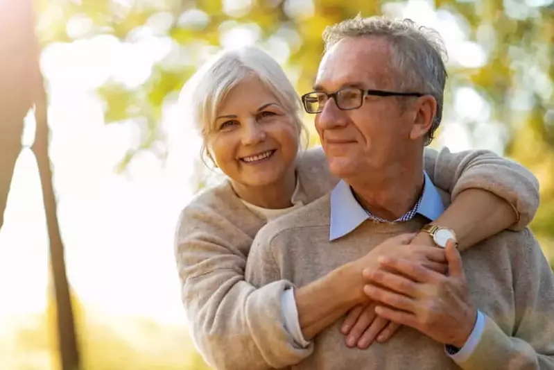 older couple outside