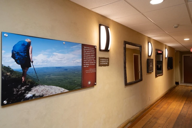 The Appy Lodge Gatlinburg trail display