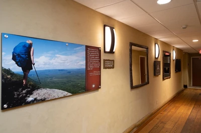 The Appy Lodge Gatlinburg trail display