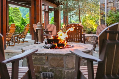 Appy fire pit during fall