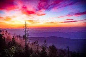 appalachian trail at sunrise