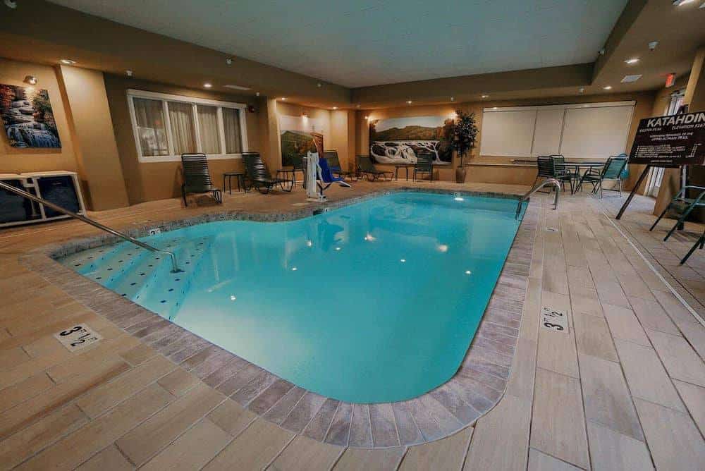 indoor swimming pool at The Appy