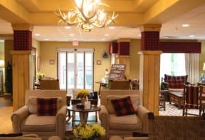 lobby at The Appy Lodge
