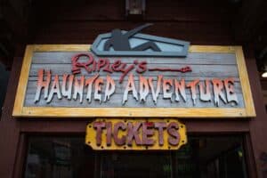 Ripleys Haunted Adventures Sign